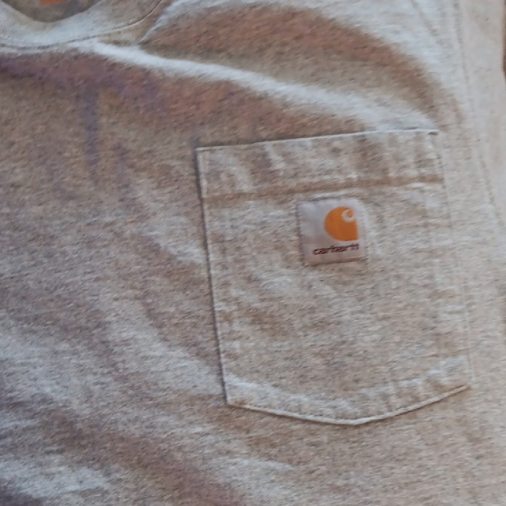 Carhartt Heather Gray Men's Short Sleeve Pocket Tee S - Picture 5 of 5